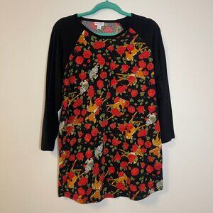 LuLaRoe Disney Randy baseball tee featuring a Bambi and Thumper